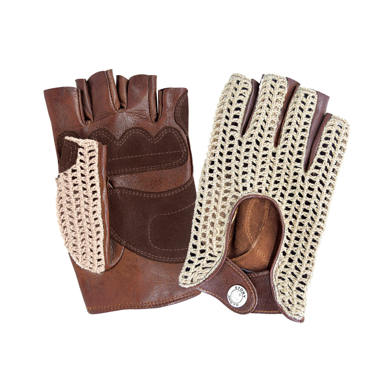 Gant vélo/e-trottinette homme Glove Story CORK S Cuir d'agneau - Non Doublé