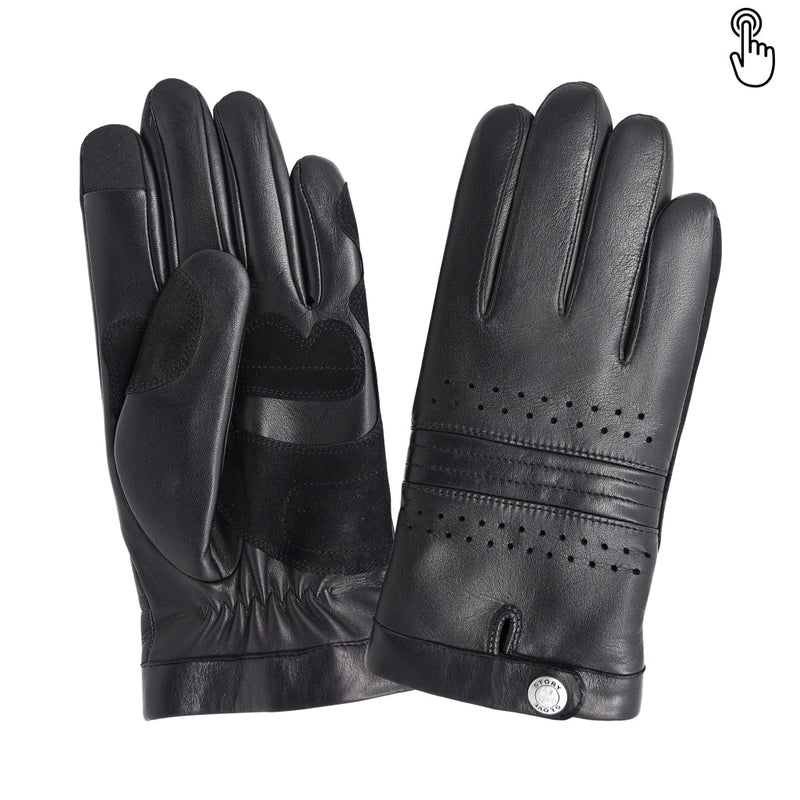 Gant vélo/e-trottinette homme Glove Story NOIR S Cuir d'agneau - 100% Polyester