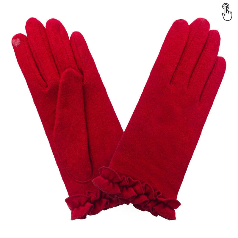 Gants 80% laine 20% nylon-Tactile-31090NF Gant Glove Story Rouge TU 