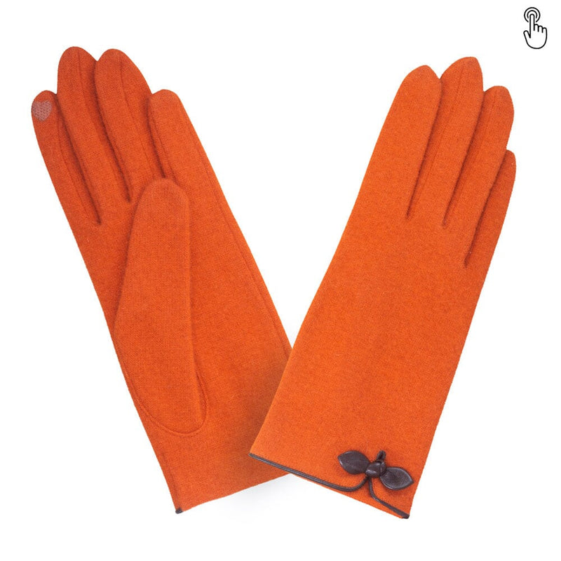 Gants 80% laine 20% nylon-Tactile-31091NF Gant Glove Story Choco/Orange TU 