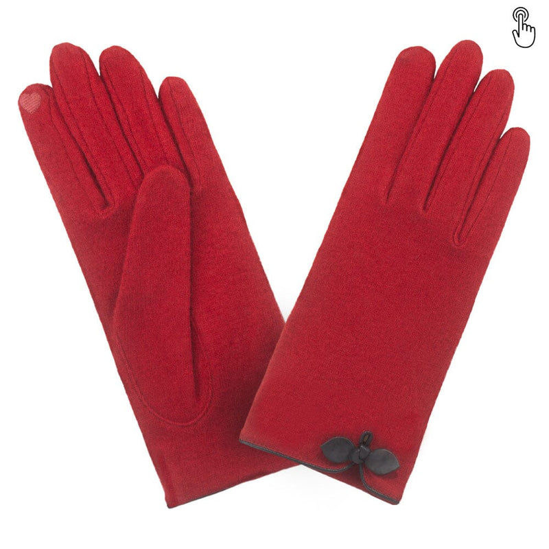 Gants 80% laine 20% nylon-Tactile-31091NF Gant Glove Story Rouge/Noir TU 