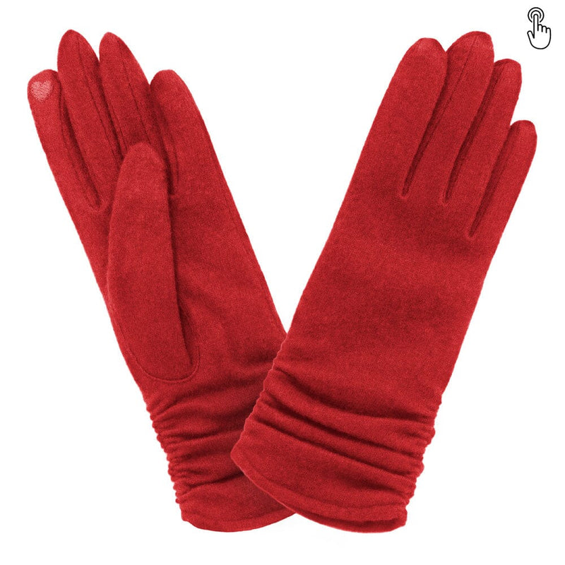 Gants 80% laine 20% nylon-Tactile-31100NF Gant Glove Story Rouge TU 