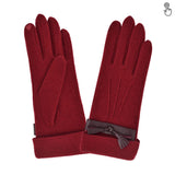 Gants 80% laine 20% nylon-Tactile-31156NF Gants Glove Story Bordeaux TU 