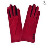 Gants 80% laine 20% nylon-Tactile-31161NF Gants Glove Story Bordeaux TU 
