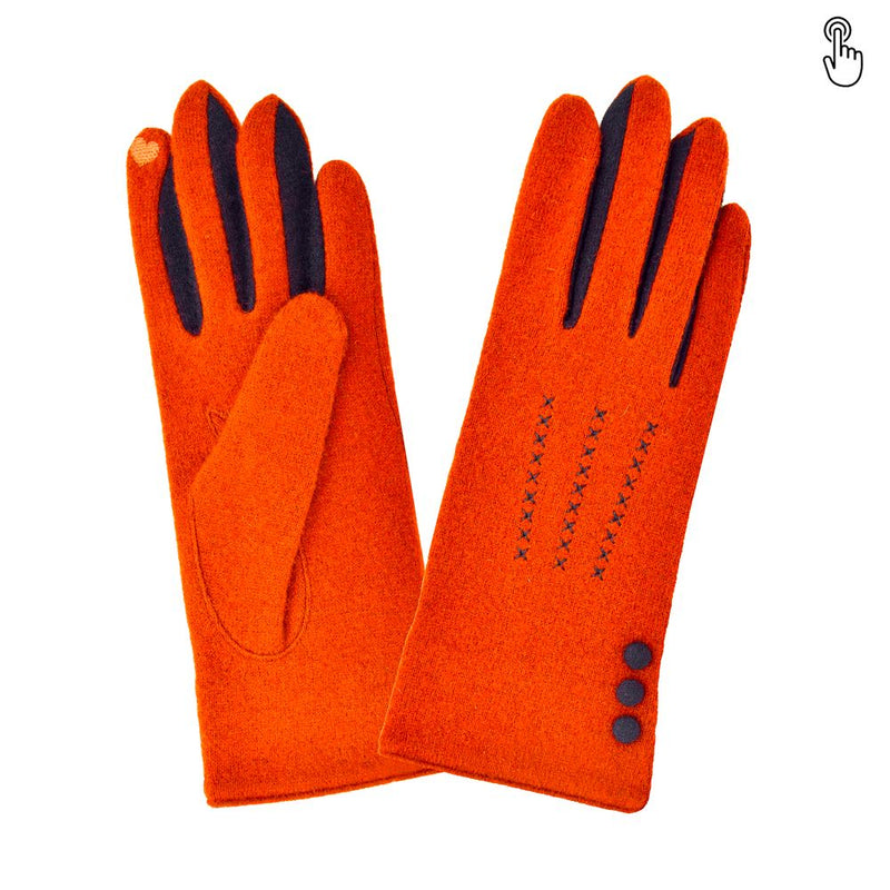Gants 80% laine 20% nylon-Tactile-31161NF Gants Glove Story Orange TU 