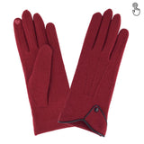 Gants 80% laine 20% nylon-Tactile-31165NF Gants Glove Story Bordeaux/Noir TU 