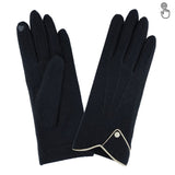 Gants 80% laine 20% nylon-Tactile-31165NF Gants Glove Story Noir/Blanc TU 