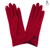 Gants 80% laine 20% nylon-Tactile-31165NF Gants Glove Story Rouge/Noir TU 