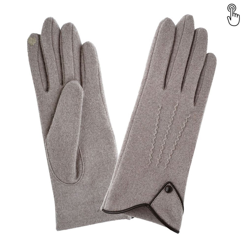 Gants 80% laine 20% nylon-Tactile-31165NF Gants Glove Story Taupe/Choco TU 