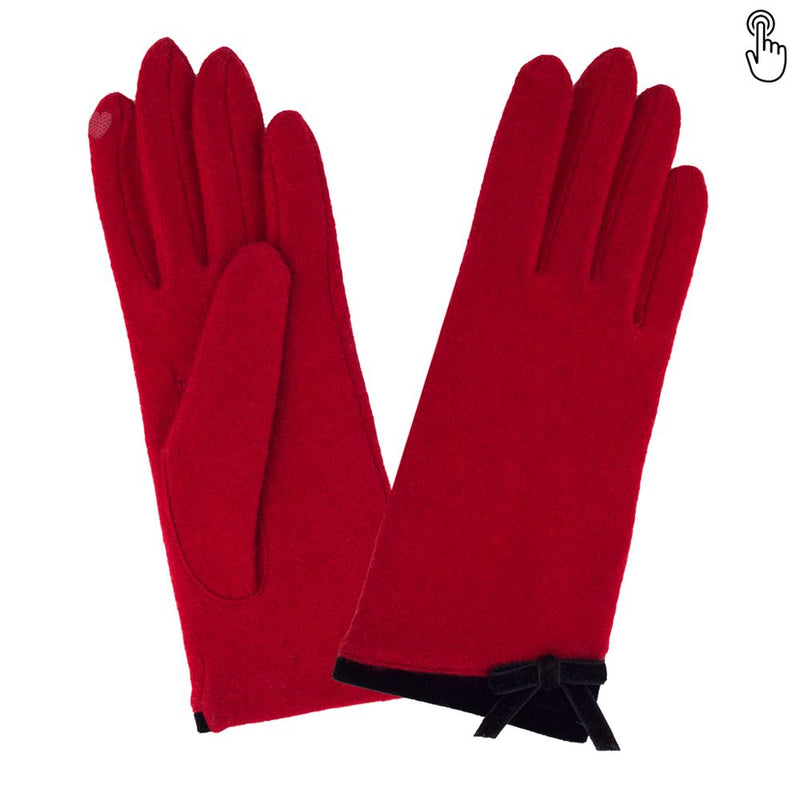 Gants 80% laine 20% nylon-Tactile-31167NF Gants Glove Story Rouge TU 