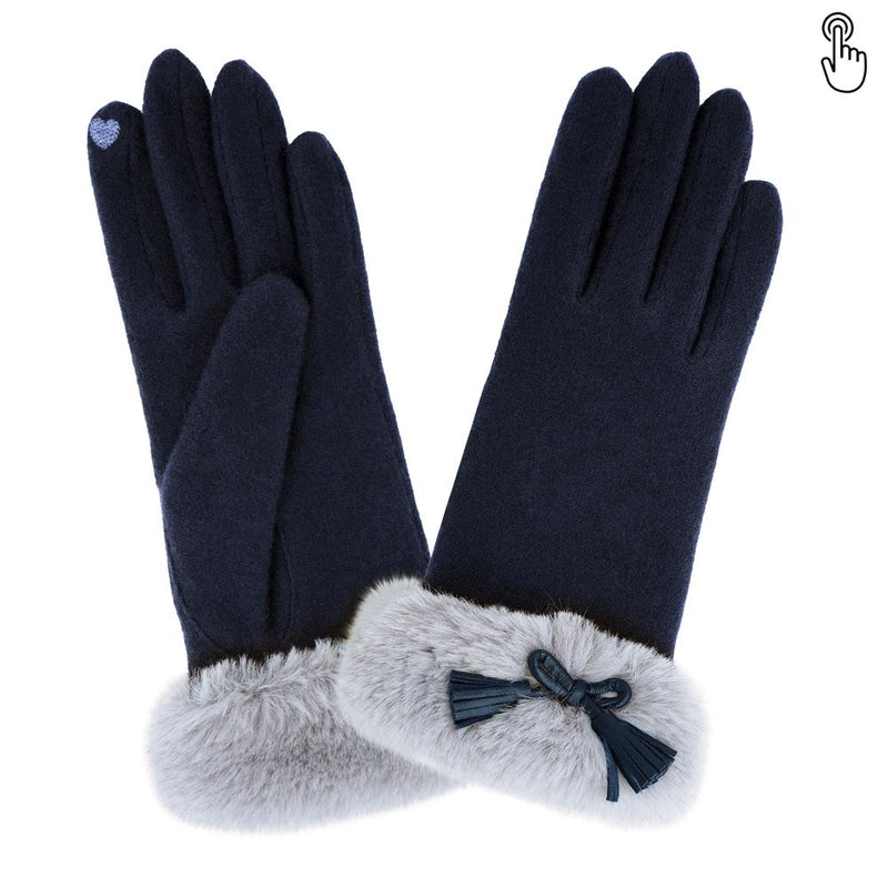 Gants 80% laine 20% nylon-Tactile-31168NF Gants Glove Story Deep Blue TU 