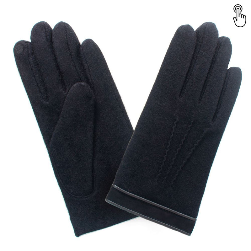 Gants 80% laine 20% nylon-Tactile-32008NF Gants Glove Story Noir TU 