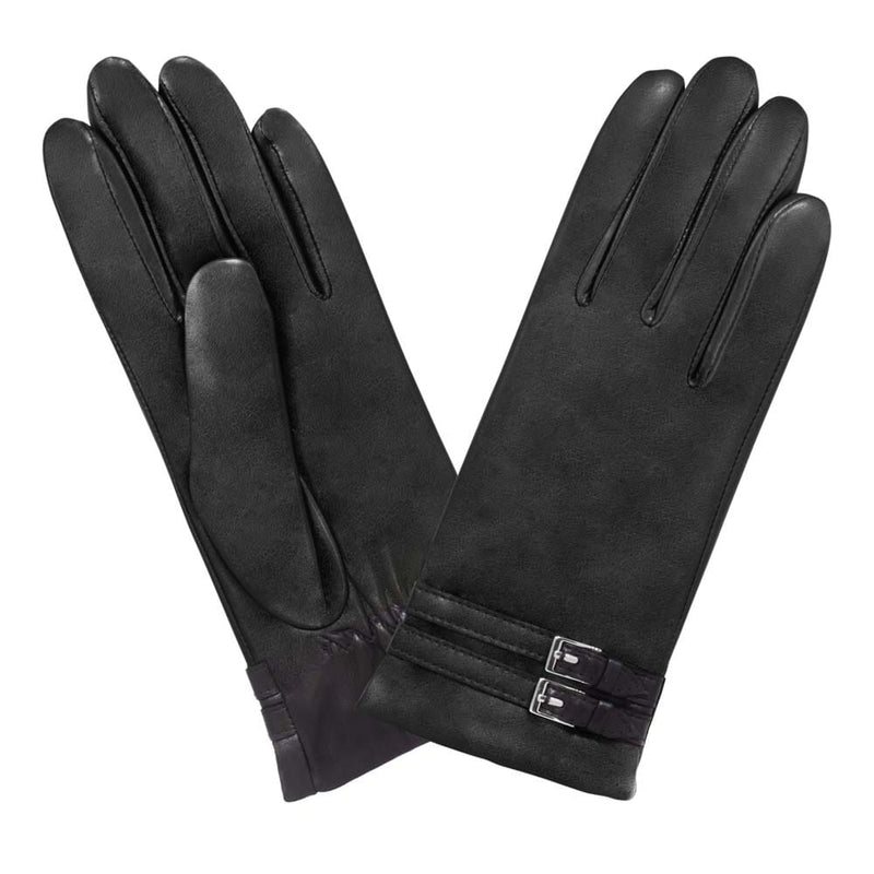 Gants cuir agneau-100% cachemire-21384CA Gant Glove Story Noir 6.5 