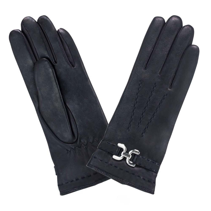 Gants cuir agneau-100% cachemire-21456CA Gant Glove Story Noir 6.5 
