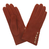 Gants cuir agneau-100% cachemire-21484CA Gant Glove Story Brique 6.5 