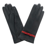 Gants cuir agneau-100% polyester (microfibre)-52595MI Gant Glove Story Noir/Rouge 6.5 