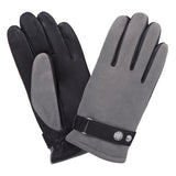 Gants cuir agneau-100% polyester (polaire)-22092PO Gant Glove Story Noir/Gris 7.5 