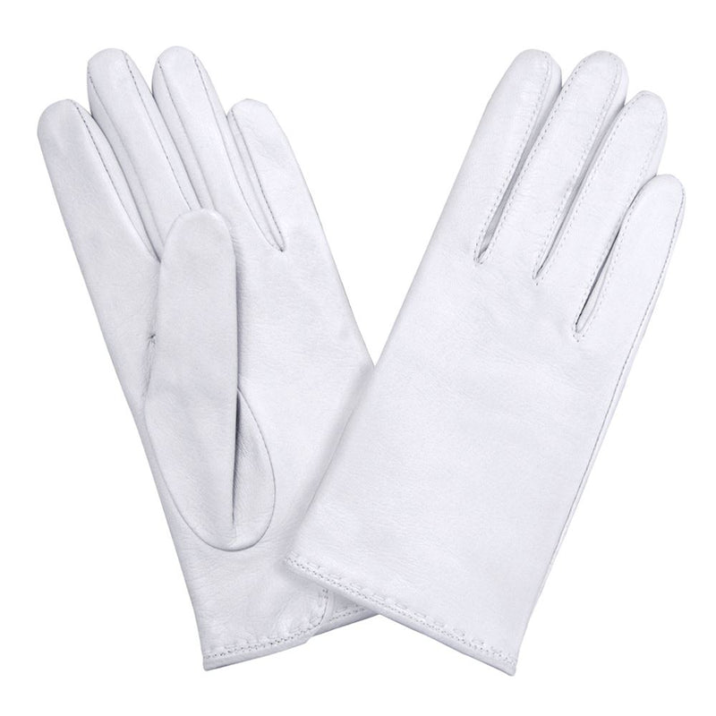 Gants cuir agneau-100% soie-21050SN Gant Glove Story Blanc 6.5 