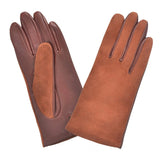 Gants cuir agneau-100% soie-21464SN Gant Glove Story Brique 6.5 