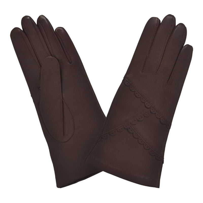 Gants cuir agneau-100% soie-21480SN Gant Glove Story Indigo 7 