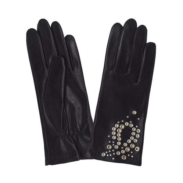 Gants cuir agneau-100% soie-21543SN Gant Glove Story Noir 6.5 