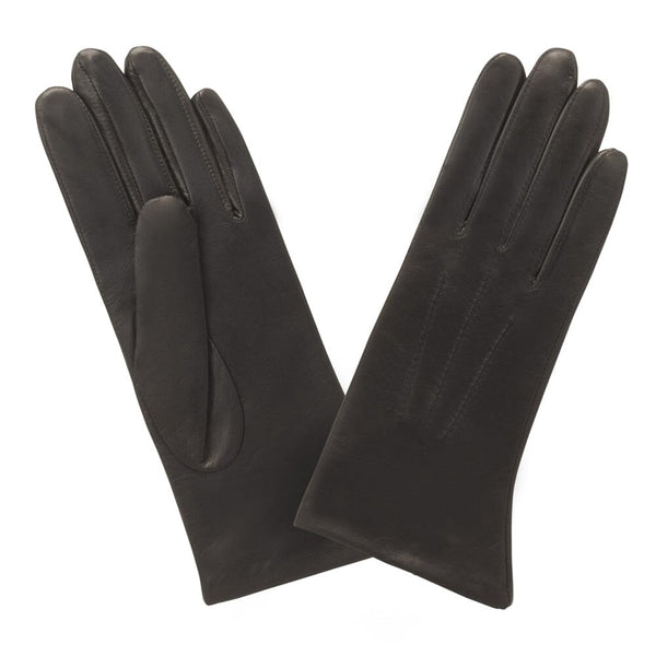 Gants cuir agneau-100% soie-61026SN Gant Glove Story Noir 6.5 