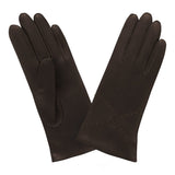 Gants cuir agneau-100% soie-61037SN Gant Glove Story Choco 6.5 