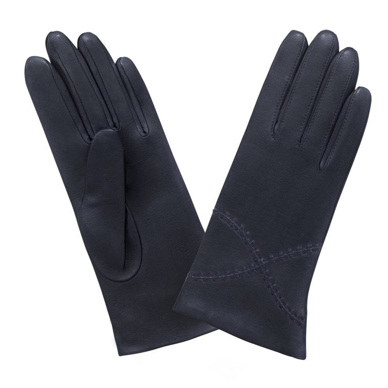 Gants cuir agneau-100% soie-61037SN Gant Glove Story Deep Blue 6.5 