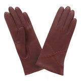 Gants cuir agneau-100% soie-61037SN Gant Glove Story Rouge 6.5 
