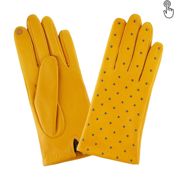 Gants cuir agneau-100% soie-Tactile-21508SN Gant Glove Story Golden Yellow 6.5 