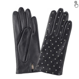 Gants cuir agneau-100% soie-Tactile-21508SN Gant Glove Story Noir 6.5 