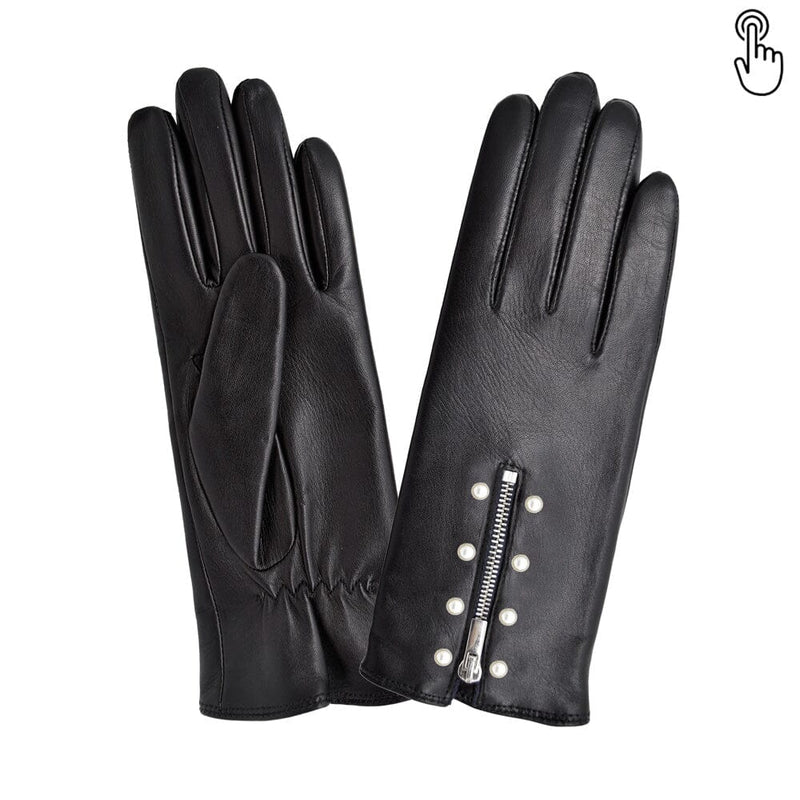 Gants cuir agneau-100% soie-Tactile-21551SN Gants Glove Story Noir 6.5 