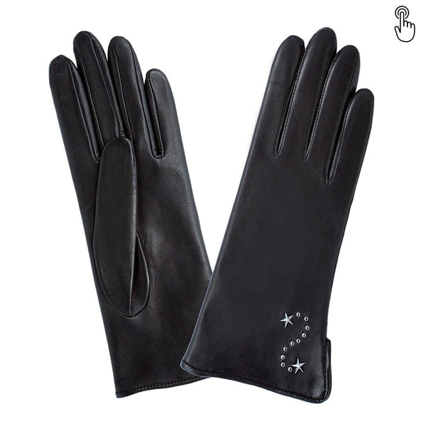 Gants cuir agneau-100% soie-Tactile-21578SN Gants Glove Story Noir 6.5 