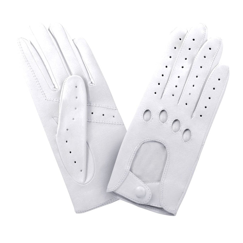 Gants cuir agneau-non doublé-conduite-21090NF Gant Glove Story Blanc 7 
