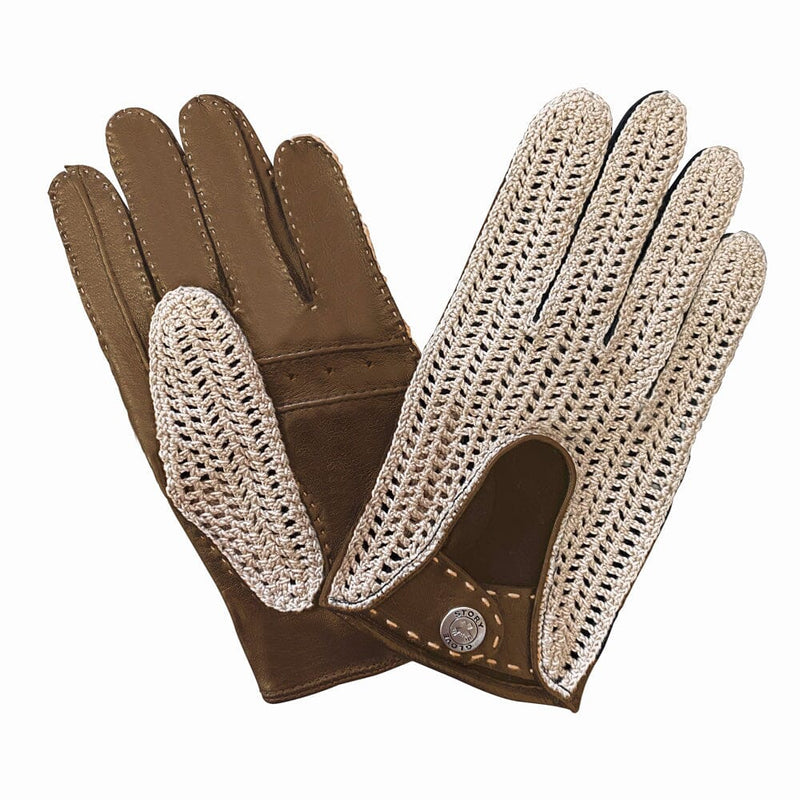 Gants cuir agneau-non doublé-conduite-22103NF Gant Glove Story Tan 8 