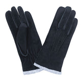 Gants cuir agneau suédé-100% polyester-71093BE Gant Glove Story Deep Blue S 