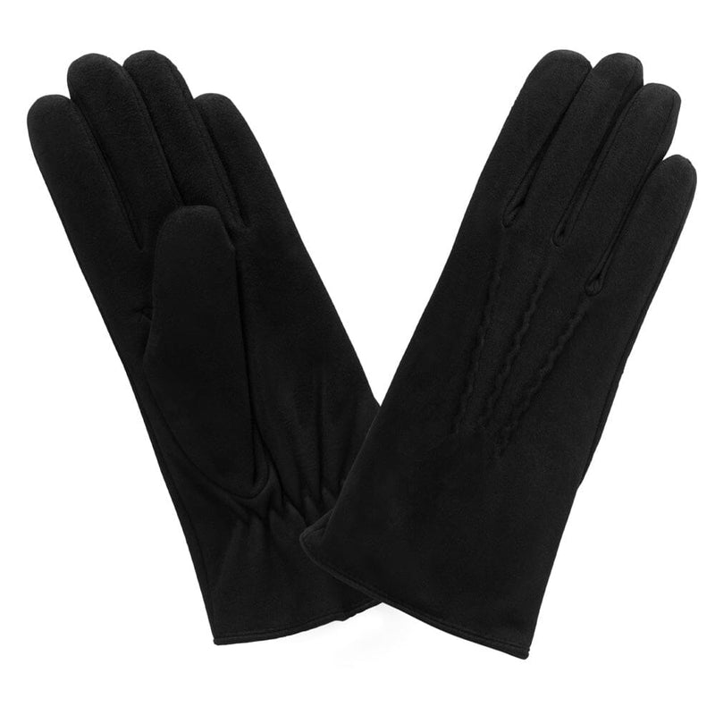 Gants cuir agneau suédé-100% polyester (boa)-71094BA Gants Glove Story Noir S 