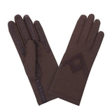 Gants flexicuir-agneau-spandex-100% laine-11063CA Gant Glove Story Bordeaux TU 