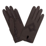 Gants flexicuir-spandex-non doublé-11018NF Gants Glove Story CHOCO TU 