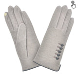 Laines Femme Ouvert Côté Boutons Tactile Glove Story Taupe TU Doublure