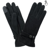 Sport Femme bracelet réglable tactile Gant Glove Story Noir S Cuir de mouton suédé - 100% Polyester